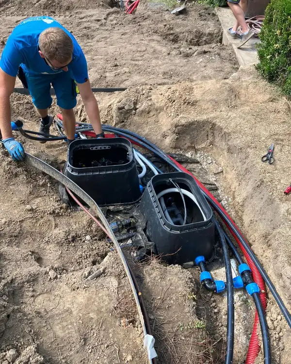Instalace ventilových šachet