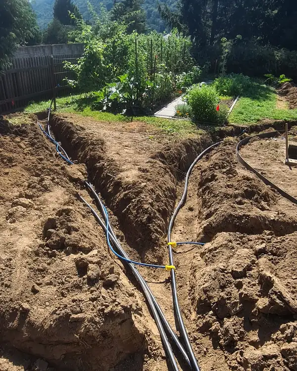Páteřní rozvody vody pro závlahu